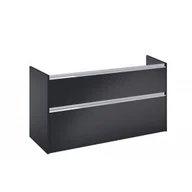 Szafki łazienkowe - ROCA A857906532 Szafka GAP PRO do kompletacji z blatem 120 cm Czarny mat - miniaturka - grafika 1