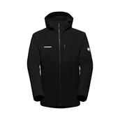 Kurtki męskie - Mammut Męska kurtka softshell 1011 Ultimate Comfort, czarna, regular, czarny, XL - miniaturka - grafika 1