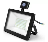 Lampy ogrodowe - Aigostar - LED Naświetlacz z czujnikiem LED/50W/230V 6400K IP65 czarny - miniaturka - grafika 1