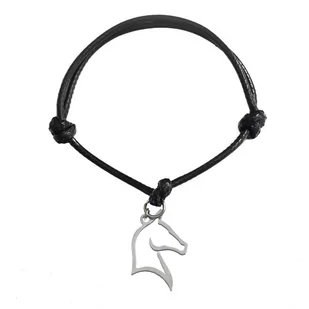 Bransoletka koń, konik stal chirurgiczna regulowana / JG. Projekt - Bransoletki - miniaturka - grafika 1