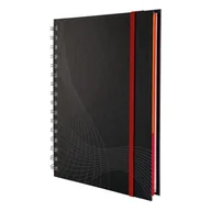 Notesy i bloczki - Kołonotatnik Notizio A5 oprawa twarda ciemnoszary linie 90 kartek Avery Zweckform /7022/ - miniaturka - grafika 1