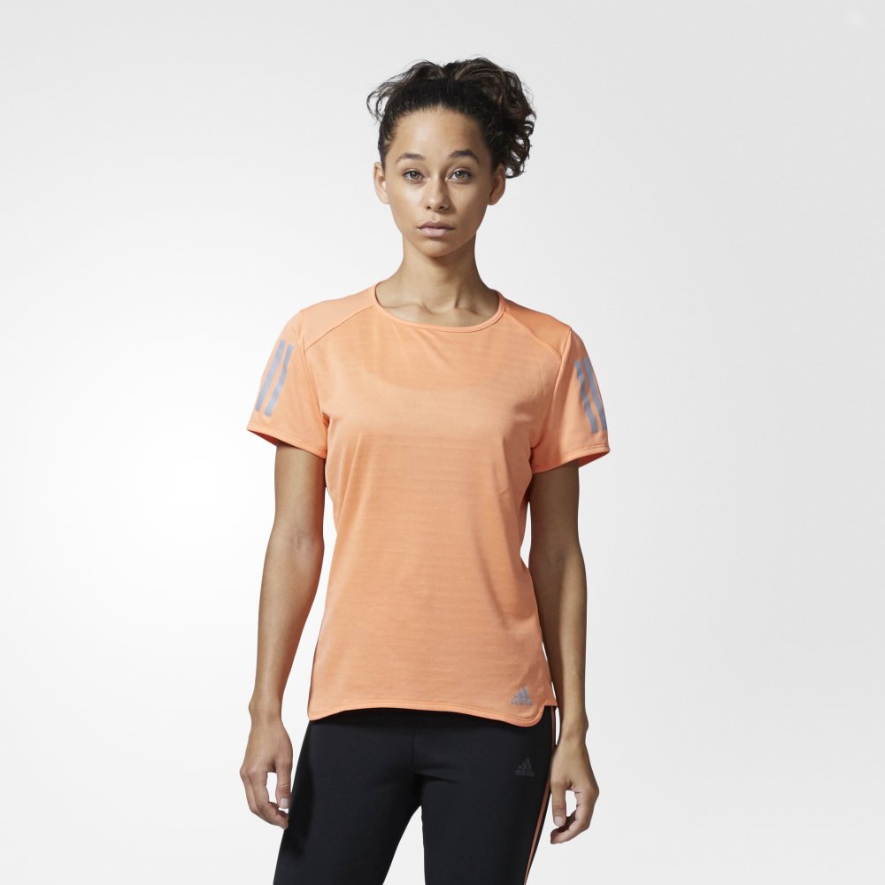 Adidas, Koszulka damska, Response Tee W, pomarańczowa, rozmiar M
