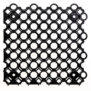 Kratka trawnikowa 500 x 500 mm czarna - Kostki brukowe i krawężniki - miniaturka - grafika 1