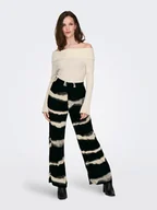 Spodnie damskie - JDY Spodnie w kolorze czarnym - miniaturka - grafika 1