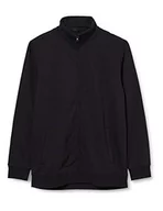 Kurtki męskie - Build Your Brand Męska kurtka High Neck Sweat Zip Cardigan Jacket, bluza dla mężczyzn ze stójką, rozmiary S - 5XL, czarny, 5XL - miniaturka - grafika 1