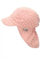 Czapki damskie - Sterntaler Dziewczęca czapka z daszkiem z ochroną karku, w kształcie serca, kapelusz przeciwsłoneczny, delikatny róż, 47 - miniaturka - grafika 1