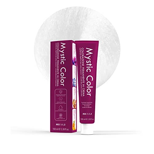 Mystic Color - Blond Ekstremalny popiół 12.1 - Farba do włosów - Profesjonalne farbowanie w kremowej trwałości - z hydrolizowaną keratyną, olejem arganowym i nagietkiem - 100 ml