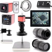 Mikroskopy i lupy - Mikroskop Cyfrowy K10M Kamera 2MP HDMI FULLHD Wyświetlacz LED 56X Techrebal - miniaturka - grafika 1