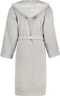 Szlafroki damskie - Cawo Szlafrok męski Pure Hooded Stone - miniaturka - grafika 1