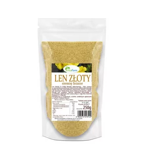 Len Złoty Mielony 250 g - Zdrowa żywność - miniaturka - grafika 1