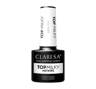 Lakiery hybrydowe - Claresa Top Milky Lakier hybrydowy mleczny 5ml - miniaturka - grafika 1