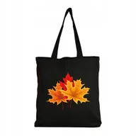 Torby i wózki na zakupy - Eko Torba na ramię Zakupy Shopper Torebka Bawełniana Eco Jesień Liście 2 - miniaturka - grafika 1