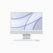Zestawy komputerowe - Apple iMac 24" 4,5K Retina M1 8-core CPU + 8-core GPU / 8GB / 256GB SSD / Srebrny (Silver) - 2021 - miniaturka - grafika 1