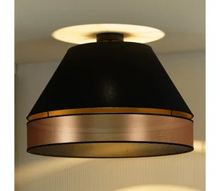 Duolla - Żyrandol natynkowy COPPER SHINY 1xE27/15W/230V śr. 60 cm czarny/miedziany - Lampy sufitowe - miniaturka - grafika 1