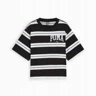 Koszulki i topy damskie - PUMA KOSZULKA SQUAD STRIPED 68153801 r L - miniaturka - grafika 1