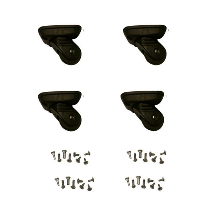 Pro Zestaw kół do torby Mega zestaw = szt. Czarna inkl. Śruby YPRSBA0043