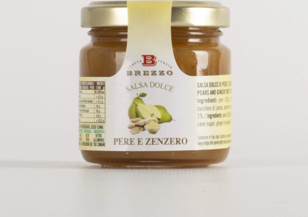 Włoski Chutney gruszkowy z imbirem, 110 g / Brezzo