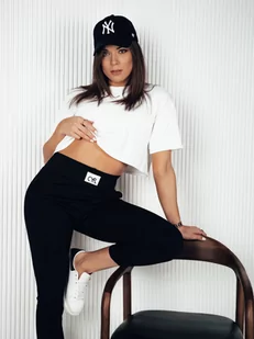 Spodnie damskie dresowe CYFL czarne Dstreet UY1809-XL/XXL - Spodnie damskie - miniaturka - grafika 1