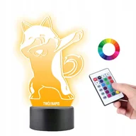 Lampy pozostałe - Lampka na Biurko Statuetka Plexido Shiba Inu Pisek - miniaturka - grafika 1