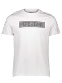 Koszulki męskie - Pepe Jeans Koszulka w kolorze białym - miniaturka - grafika 1