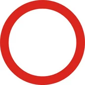 Wyposażenie miejsc publicznych - Znak drogowy zakazu B-1 Zakaz ruchu w obu kierunkach - miniaturka - grafika 1