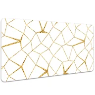 Podkładki na biurko - Mata ochronna z nadrukiem Złota mozaika 100x50 cm, Dywanomat - miniaturka - grafika 1