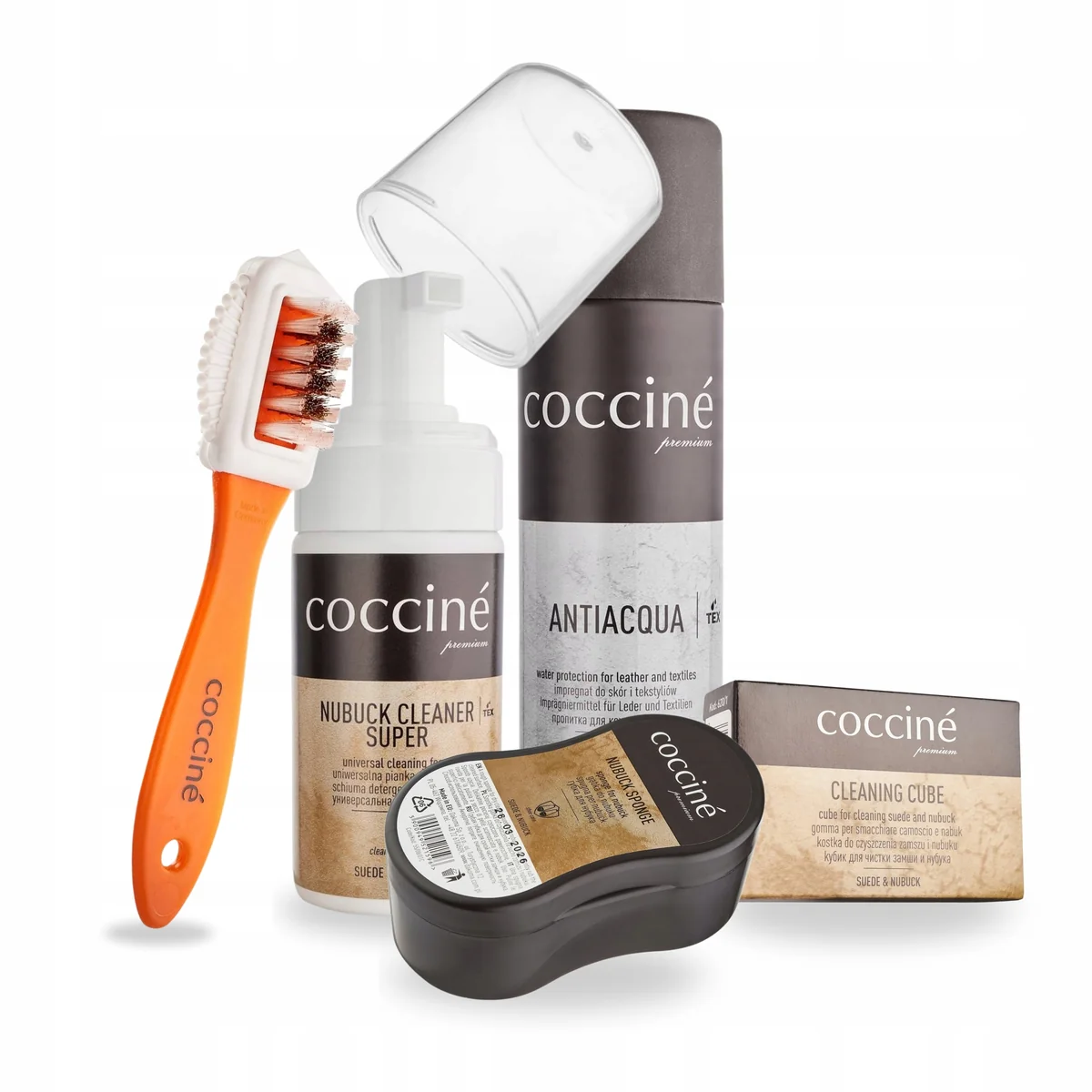 Zestaw Produktów do Czyszczenia i Ochrony Butów z Zamszu Coccine 5w1