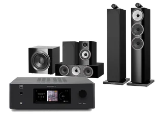 Kino domowe NAD T778 (czarny) + 703 S3 + 707 S3 + HTM71 S3 + DB4S (czarny) - Kino domowe - miniaturka - grafika 1