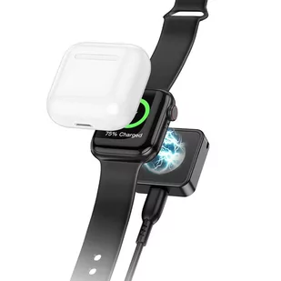 HOCO ładowarka indukcyjna do Apple Watch 2,5W CW55 czarna - Akcesoria do smartwatchy - miniaturka - grafika 1