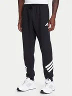 Spodnie sportowe męskie - adidas Spodnie dresowe Future Icons 3-Stripes JD4863 Czarny Regular Fit - miniaturka - grafika 1
