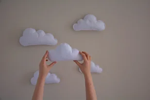 Chmurki zestaw na ścianę - Karuzele dla niemowląt - miniaturka - grafika 1