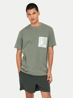 Koszulki męskie - Only & Sons T-Shirt 22025286 Zielony Regular Fit - miniaturka - grafika 1