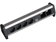 Gniazdka elektryczne - Bachmann Gniazdo nablatowe DESK 4x230V Schuko + 2x moduł pusty - miniaturka - grafika 1
