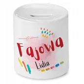 Skarbonki - Skarbonka 330 ml Dla Rafała Syna Dziecka Prezent z Nadrukiem ze Zdjęciem + Opakowanie na prezent (wzór 03) - miniaturka - grafika 1