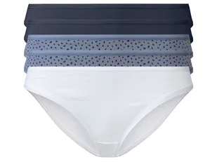 esmara® Figi mini damskie z bawełną, 5 par (Granatowy/ niebieski/ biały, XS (32/34)) - Majtki damskie - miniaturka - grafika 1