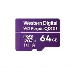WD Purple microSDXC WDD064G1P0C 64GB Class 10 Class U1 - Karty pamięci - miniaturka - grafika 1