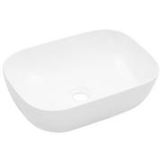 Umywalki - vidaXL Umywalka, 45,5 x 32 x 13 cm, ceramiczna, biała - miniaturka - grafika 1