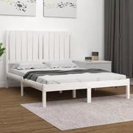 Łóżka - Lumarko Rama łóżka, biała, lite drewno sosnowe, 120x200 cm - miniaturka - grafika 1