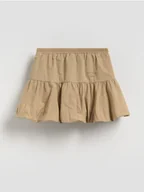 Sukienki i spódniczki dla dziewczynek - Reserved - Spódnica z szortami - beżowy - miniaturka - grafika 1