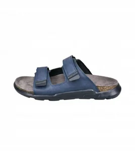 BUGATTI KLAPKI MĘSKIE NA RZEPY GRANATOWE 46 ŻIK - Klapki i japonki męskie - miniaturka - grafika 1