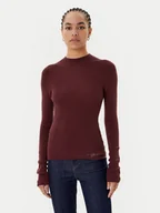 Swetry damskie - Guess Golf W5BR15 Z3OW2 Bordowy Slim Fit - miniaturka - grafika 1