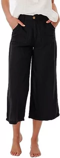 Spodnie damskie - Rip Curl Damskie spodnie rekreacyjne Summer Breeze Pant czarne M - grafika 1