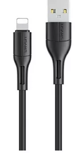 USAMS Kabel U68 lightning 2A Fast Charge 1m czarny/black SJ500USB01 (US-SJ500) - Kable USB - miniaturka - grafika 1