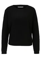 Swetry damskie - Betty & Co Damski sweter z dzianiny ze strukturą, czarny, 40 - miniaturka - grafika 1