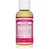 Mydła - Dr. Bronner's Dr Bronners Dr Bronners Rose uniwersalne mydło w płynie 60 ml - miniaturka - grafika 1
