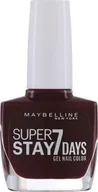 Lakiery do paznokci - Maybelline Maybelline, Super Stay 7 Days, Nail Polish, Nr. 287, Midnight Red, 10 ml For Women - miniaturka - grafika 1
