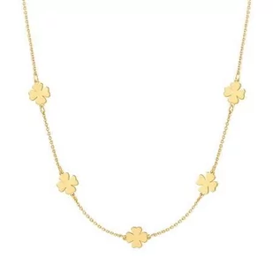 Celebrytka z koniczynkami (C14629AU) - Łańcuszki - miniaturka - grafika 1