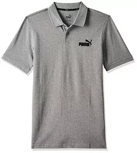 Koszulki męskie - Puma Męski T-shirt ESS Pique Polo szary szary (Medium Gray Heather) M 851759 - grafika 1