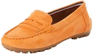 Moda i Uroda OUTLET - Geox Damski D KOSMOPOLIS + Grip Moccasin, pomarańczowy, 38 EU, pomarańczowy, 38 EU - miniaturka - grafika 1