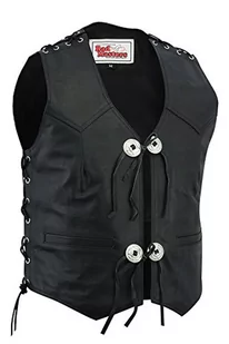 German Wear Skórzana kamizelka motocyklowa Conchoweste kamizelka motocyklowa czarna, rozmiar: S - Odzież motocyklowa - miniaturka - grafika 1